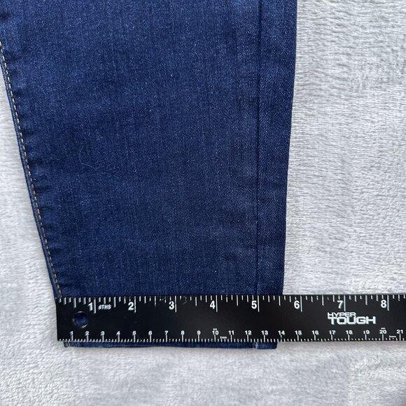 LC Lauren Conrad Mid Rise Skinny Jeans Womens Size 2 Dark Wash Blue - Picture 10 of 12